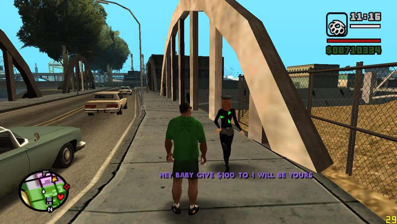 Gta San Andreas Bustling On The Street Script Bonus Mod